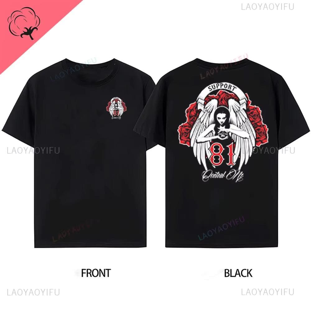 81 Nomad Hell Angel Bomulls-t-shirt, den bästsäljande t-shirten, N14 grafiskt tryck med rund hals, en intressant sommar-t-shirt för män cm
