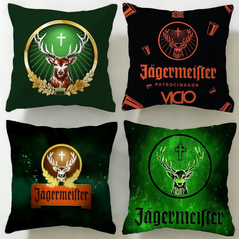 klassisk dryckesmärke Jagermeister Kuddfodral Mjukt & Lätt att Tvätta Örngott – Mångsidigt för Soffa, Säng, Resa och Kontor