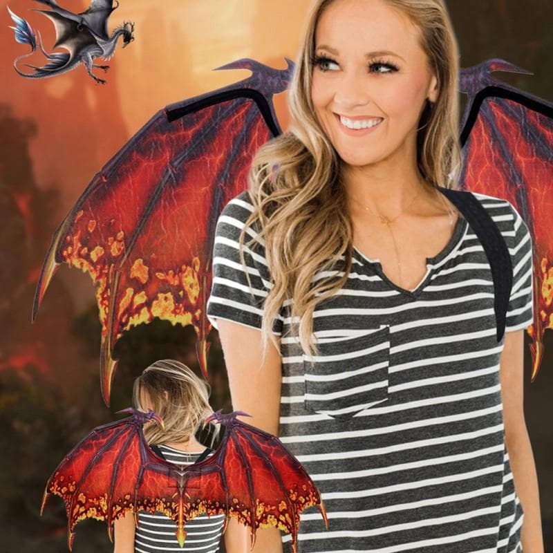 Halloween Kostym Dansrekvisita Vuxna non-woven drakvingar