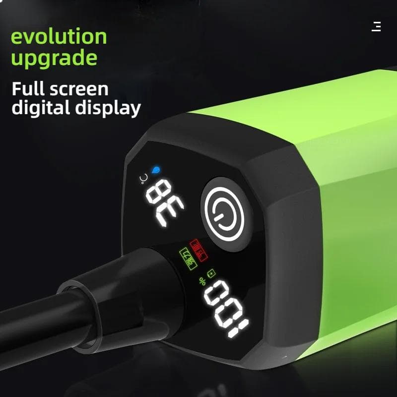 Portabel dusch för camping 6000mAh Uppladdningsbar campingdusch med duschhuvud Intelligenta LED-display Elektrisk duschpump grå