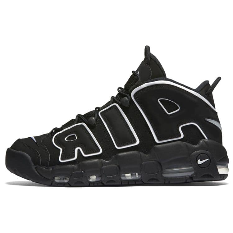 Nike Air More Uptempo Svart Vit Herr Sneakers 414962-002 cm