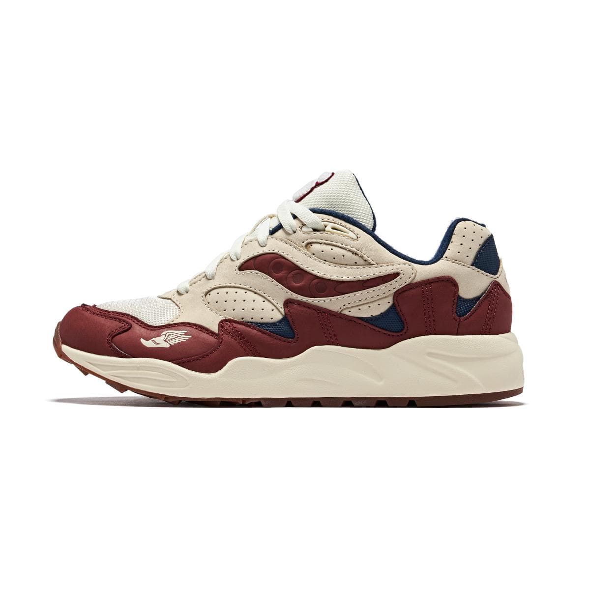 Saucony Grid Shadow 2 Ivy League Unisex Sneakers Cream Burgundy S70842-1 cm