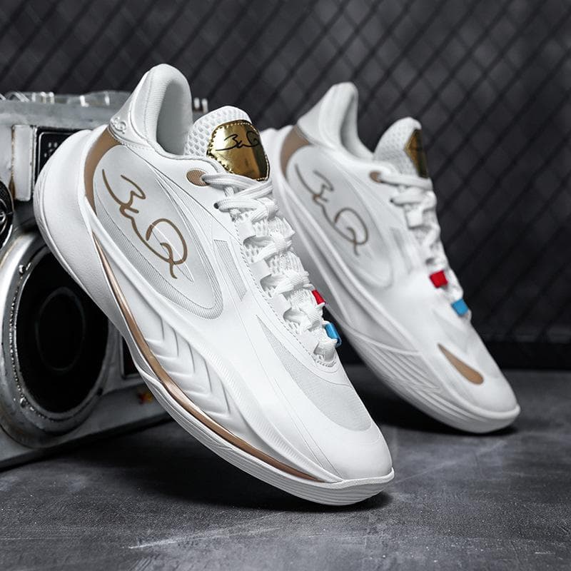 Wade 808 basketbollskor herr faktiska sportskor mellanstadieelever andningsbara tonåringar friktion ljud halkfria sneakers cm