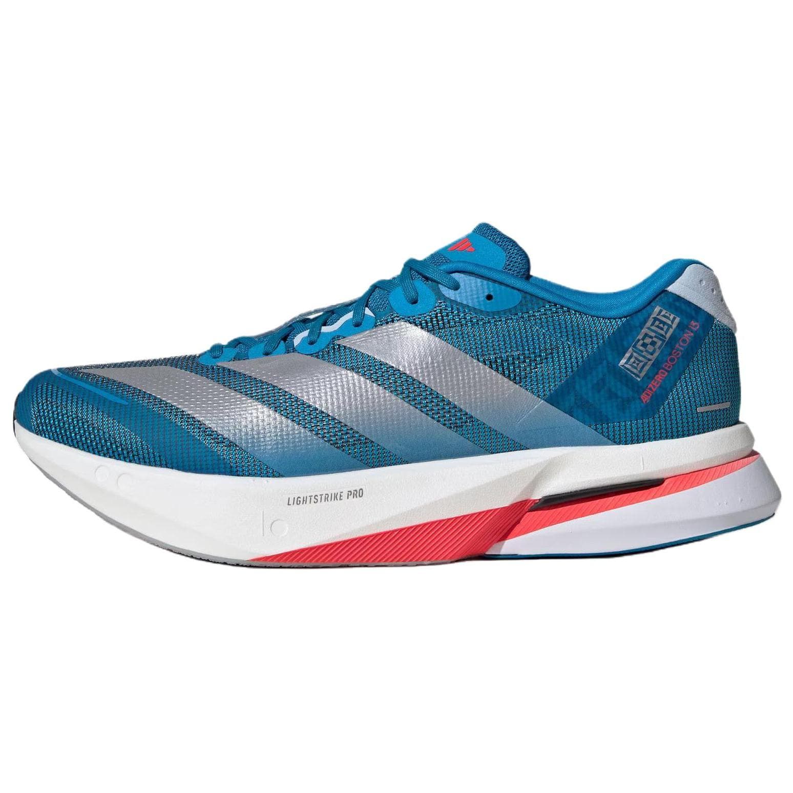 adidas Adizero Boston 13 Solar Blue Silver Metallic Dark Solar Blue Herr Sneakers JR4868 cm