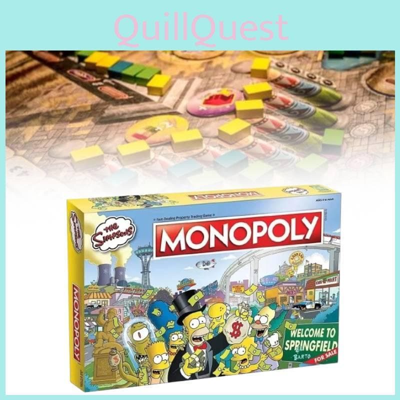 Monopol Simpsons Samlarutgåva Brädspel Kort Familjepresenter Fest
