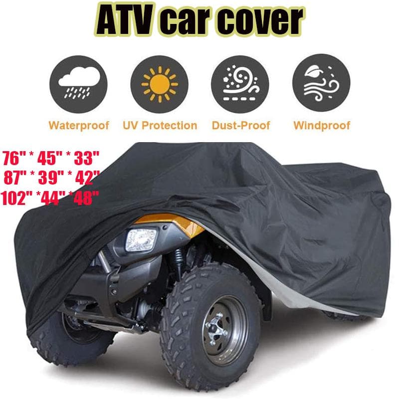 Vattentätt ATV-överdrag för hela säsongen Universal Heavy Duty utomhus UV-beständigt rivbeständigt material