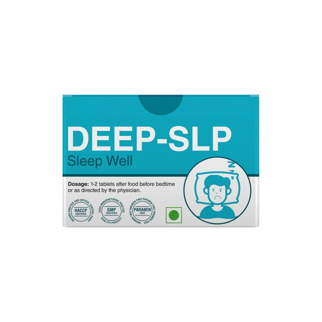 Sri Sri Tattva DEEP-SLP Tabletter | Ayurvedisk Örtblandning för Avslappning & Vilsam Sömn | 1000 mg