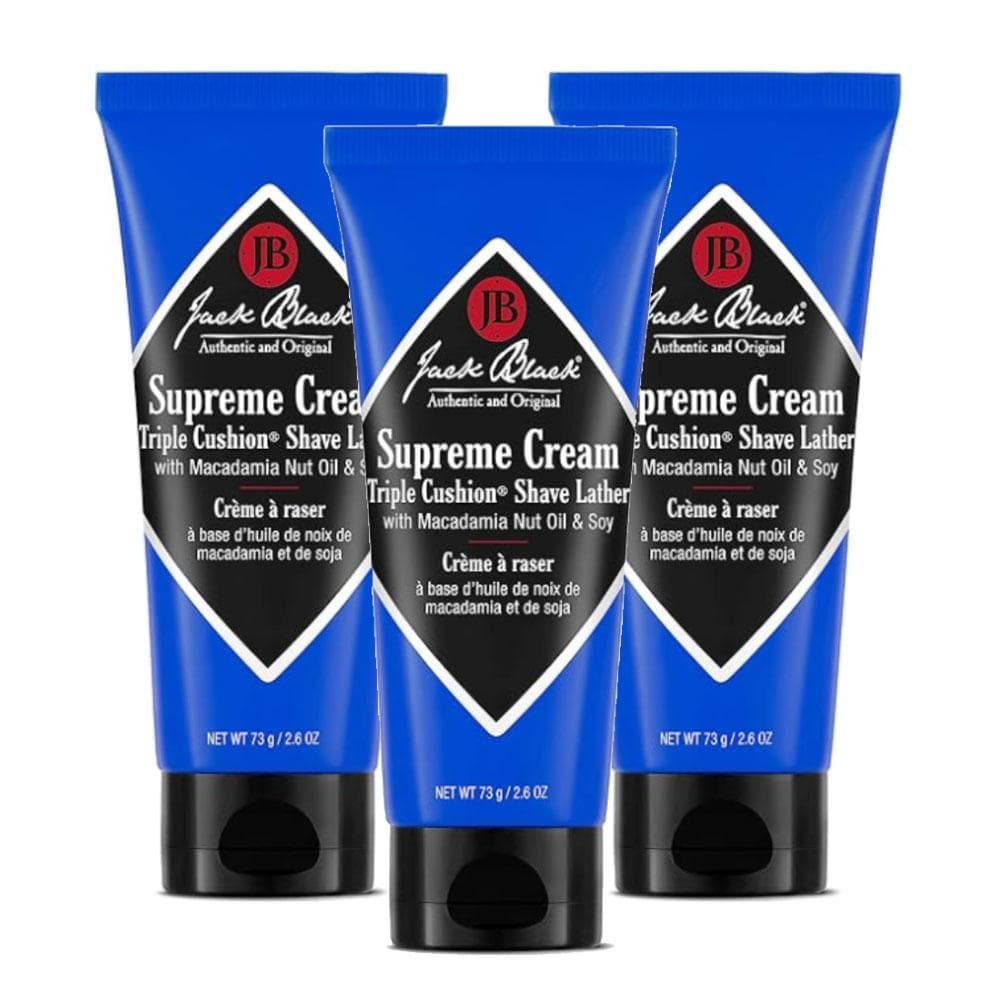 Jack Black Supreme Cream Triple Cushion Shave Ladder 270g x 3 packs, 3 pieces