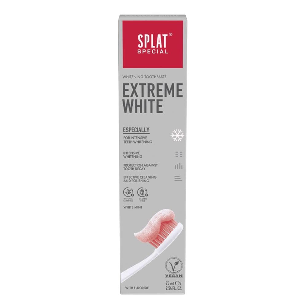 Tandkräm SPLAT Extreme White intensivt blekande med fluor 75 ml