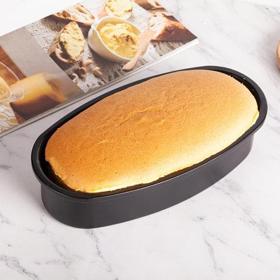 Oval Brödform Limpa Non-Stick Bakplåt Brödrostform för Restaurang Bakform gyllene