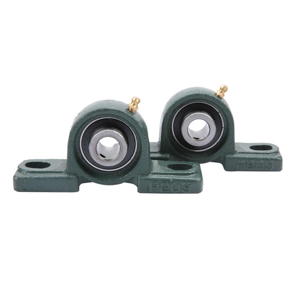 2 st UCP202 Lagerhuslager Kullager Monterat Lager Gjutjärnshus YD 40mm ID 15mm
