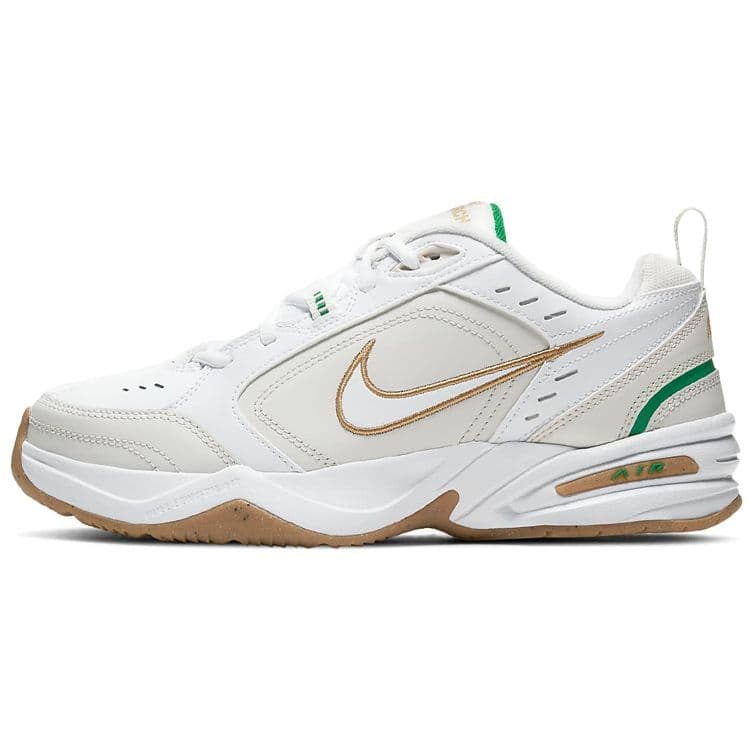 Nike Air Monarch IV Vit Lucky Green Guld Herr Sneakers Phantom-Grå Metallic-Guld 415445-103 cm