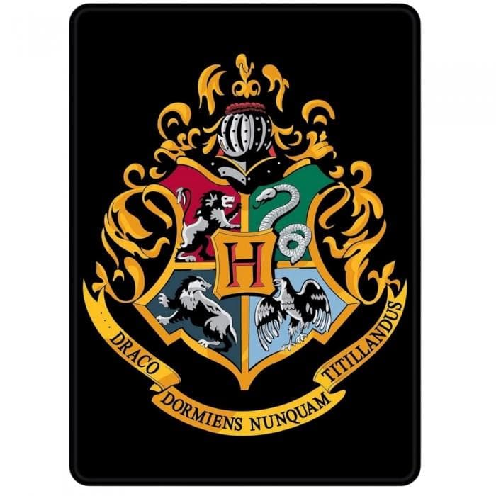 Harry Potter Hogwarts-emblem Metallkylskåpsmagnet svart