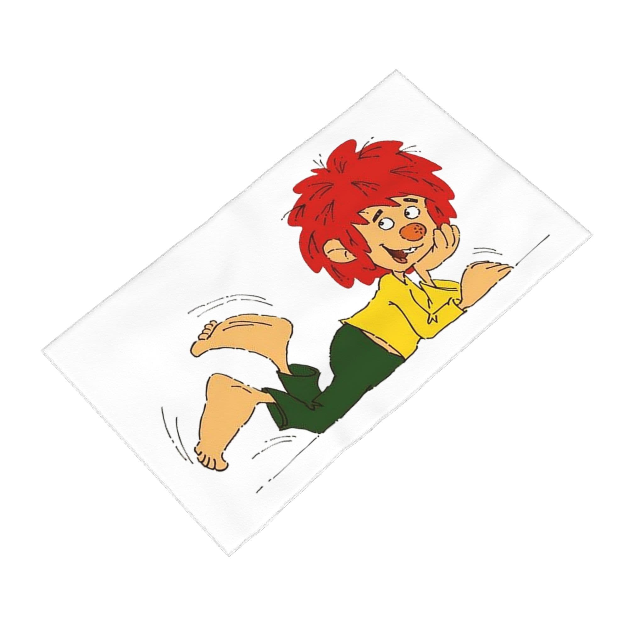 Pumuckl Mjuk Ansiktshandduk Snabbtorkande Pool Bad Bomullshanddukar Andningsbar