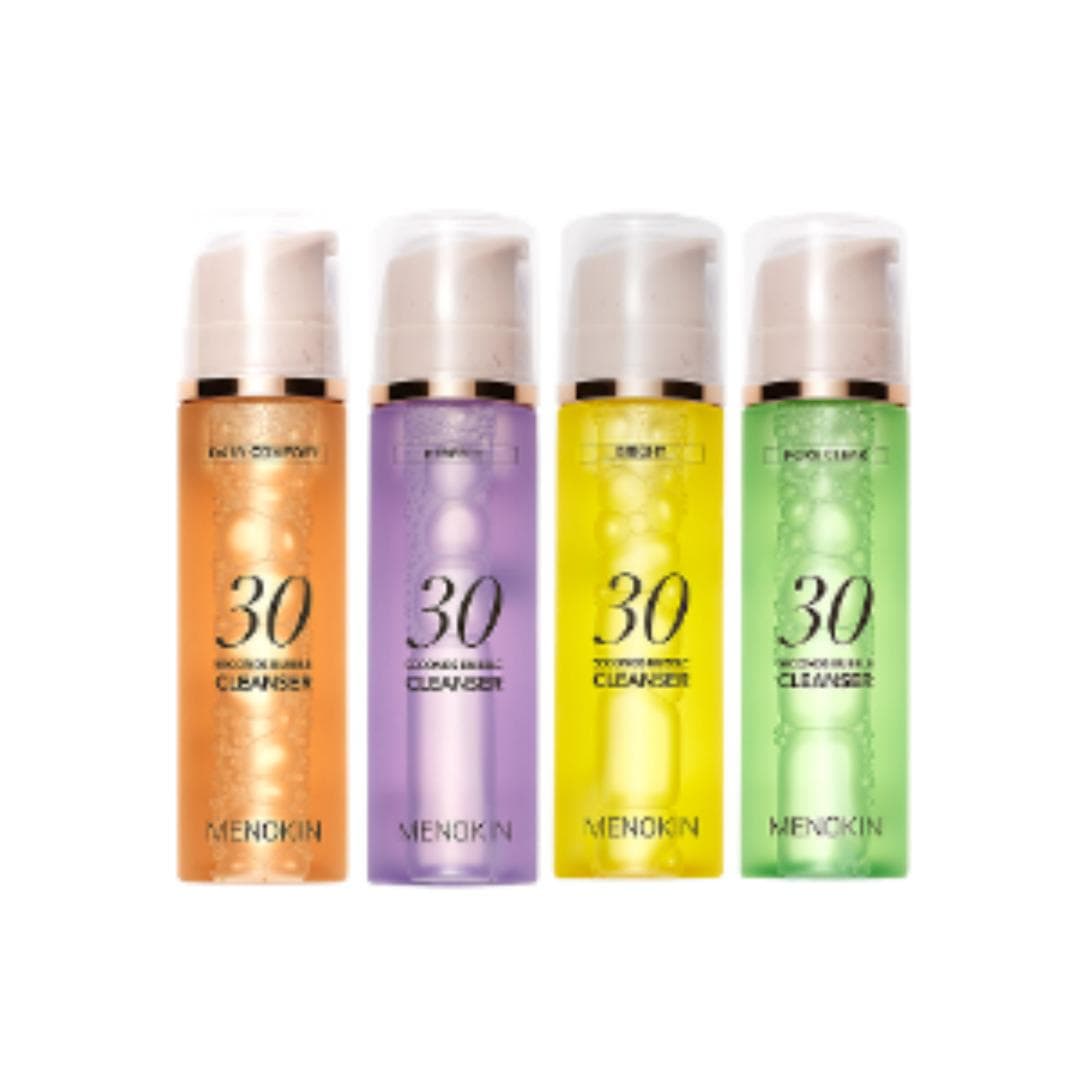 [Menokin] 30 Seconds Bubble Cleanser 150ml (4typer) / Daglig Komfort, Ljus, Porminimerande, Perfekt