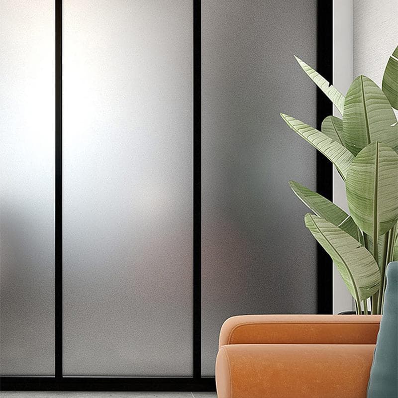 Självhäftande Frostat Glas Klistermärke Kontorsfönster Insynsskyddsfilm Limfri Transparent Ogenomskinlig Glasfilm