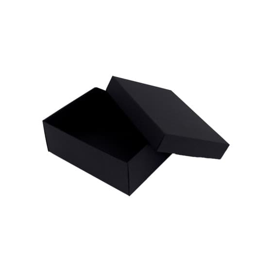 Svart presentask, 218x163x85 mm