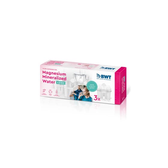 BWT vattenfilter med magnesium och zink, 3 st.