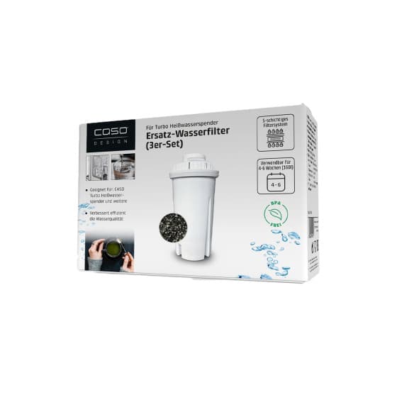 Caso Design Vattenfilter för Turbo Varmvattendispenser (Set med 3)