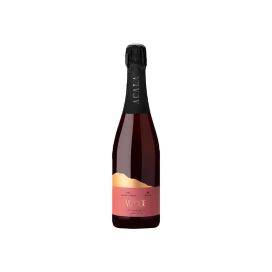 Ekologisk fin mousserande fermenterad te-dryck ACALA Rose Wine Style, 750 ml