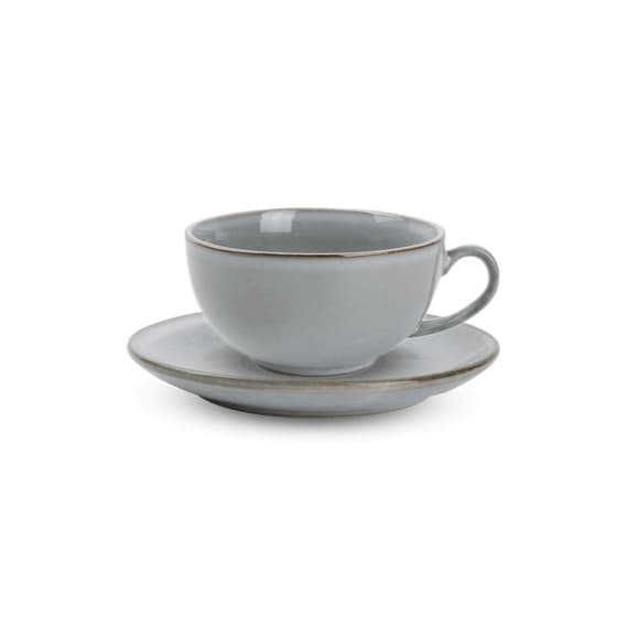 Kopp med tefat Salt&amp;Pepper Artisan Blue, 270 ml