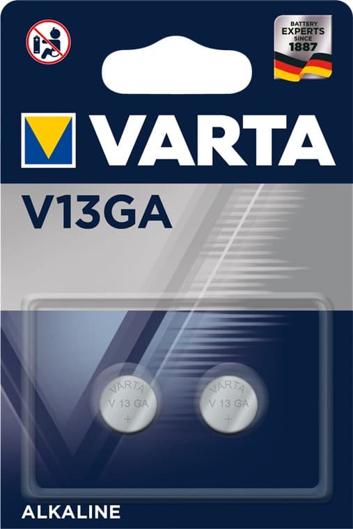 LR44 (V13GA) batteri, 2 st. i blister