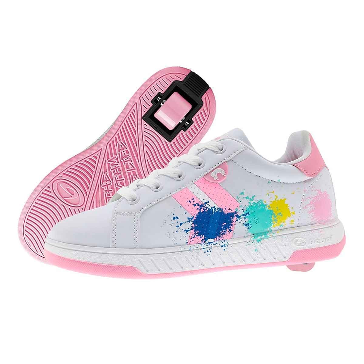 Breezy Rollers Rullskor Splash Vit/rosa