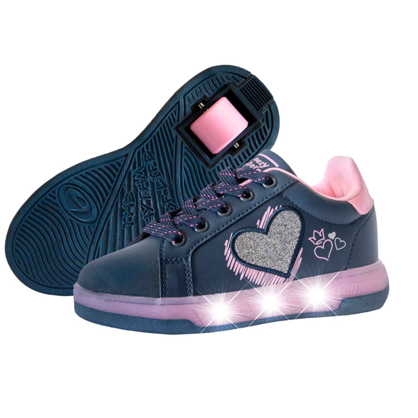 Breezy Rollers Rullskor Blast Led lys Lila Rosa