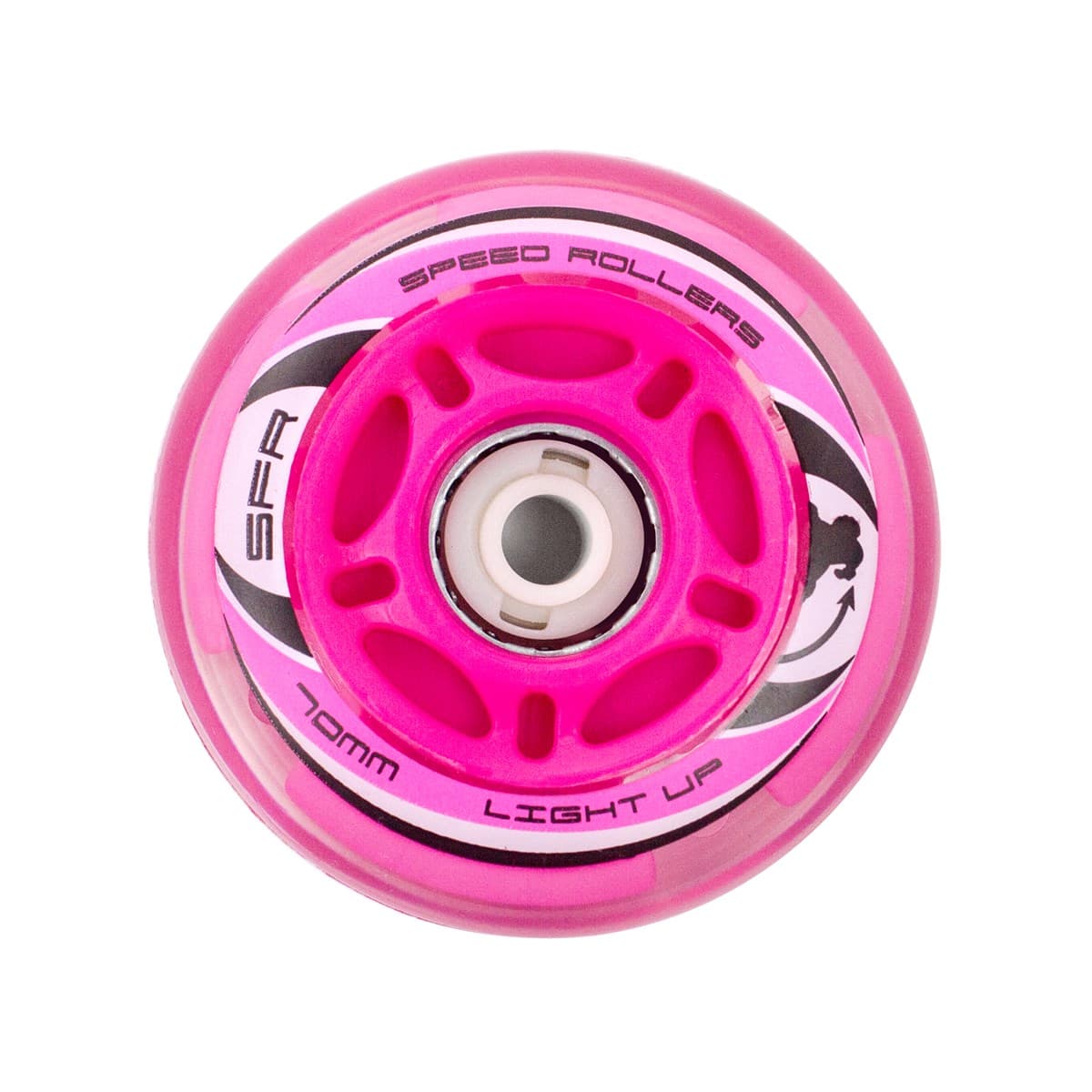 SFR Light Up Inline-hjul rosa