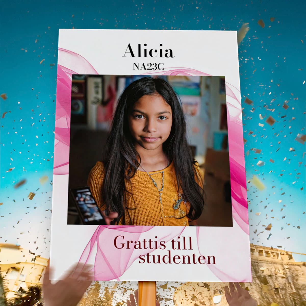 Studentplakat Pretty Flow Rosa