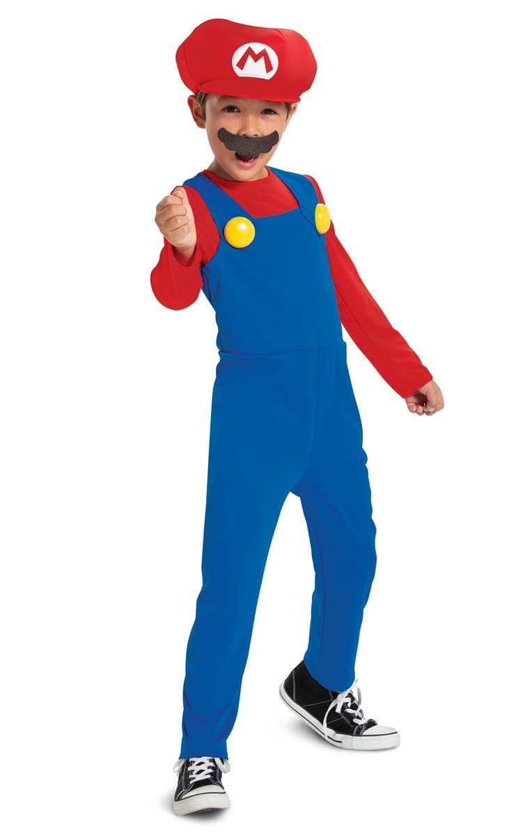 Super Mario Utklädningskläder : Model - M 7-8 år - Super Mario -  Leksaksaffären