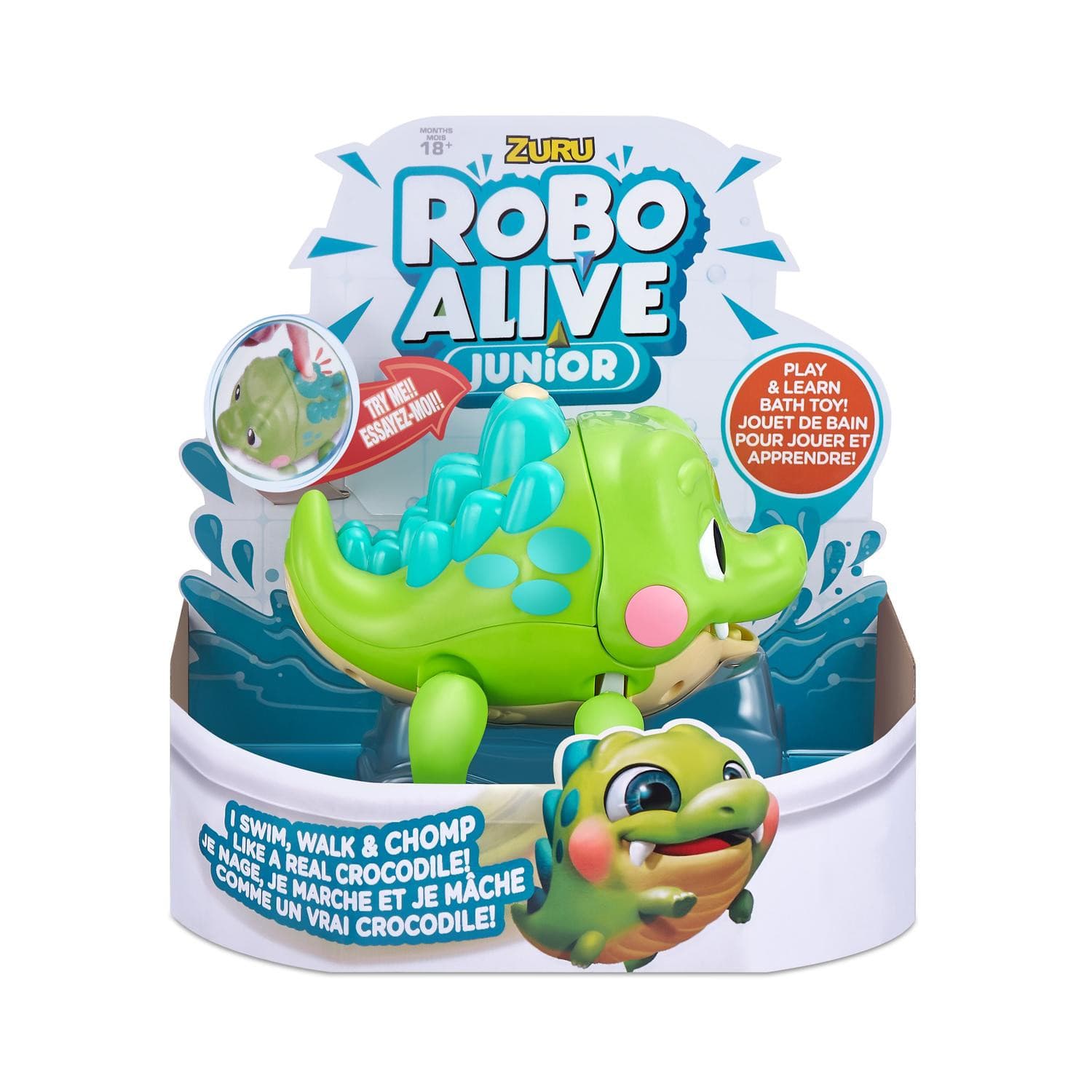 Robo Alive Junior Simmande & Gående Krokodil - Robo Alive -  Leksaksaffären