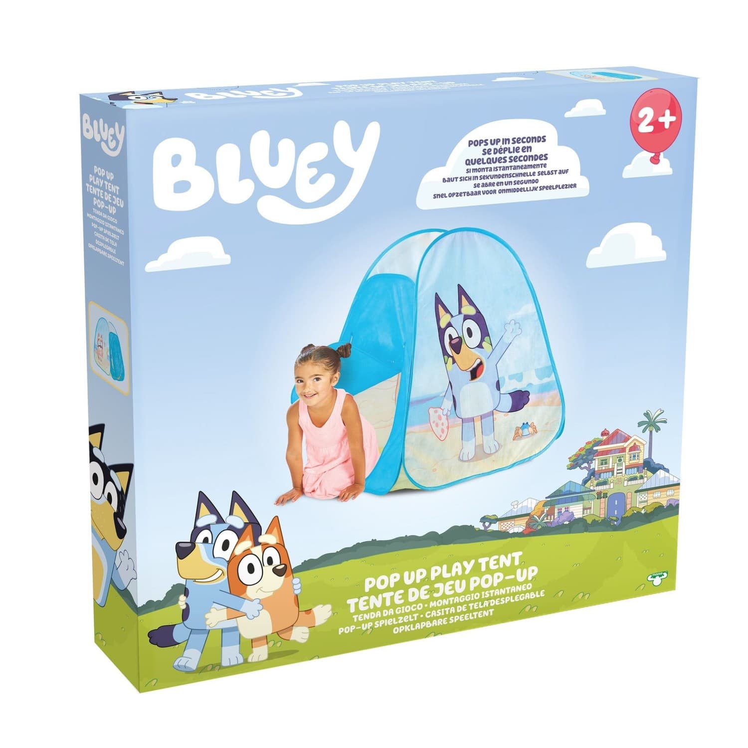 Bluey Pop Up Lektält - Bluey -  Leksaksaffären