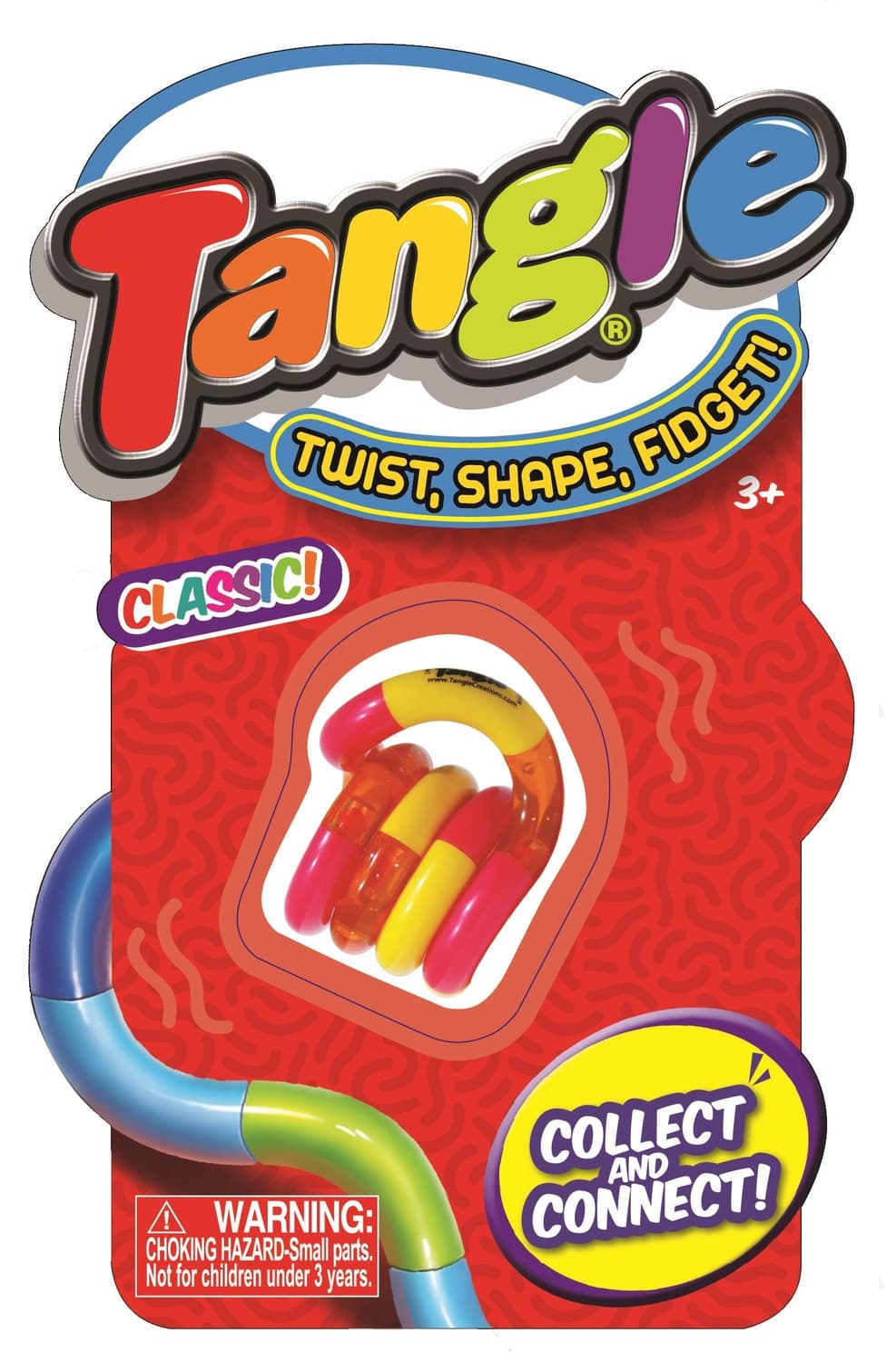 Tangle Classic : Model - Röd & Orange - Tangle -  Leksaksaffären