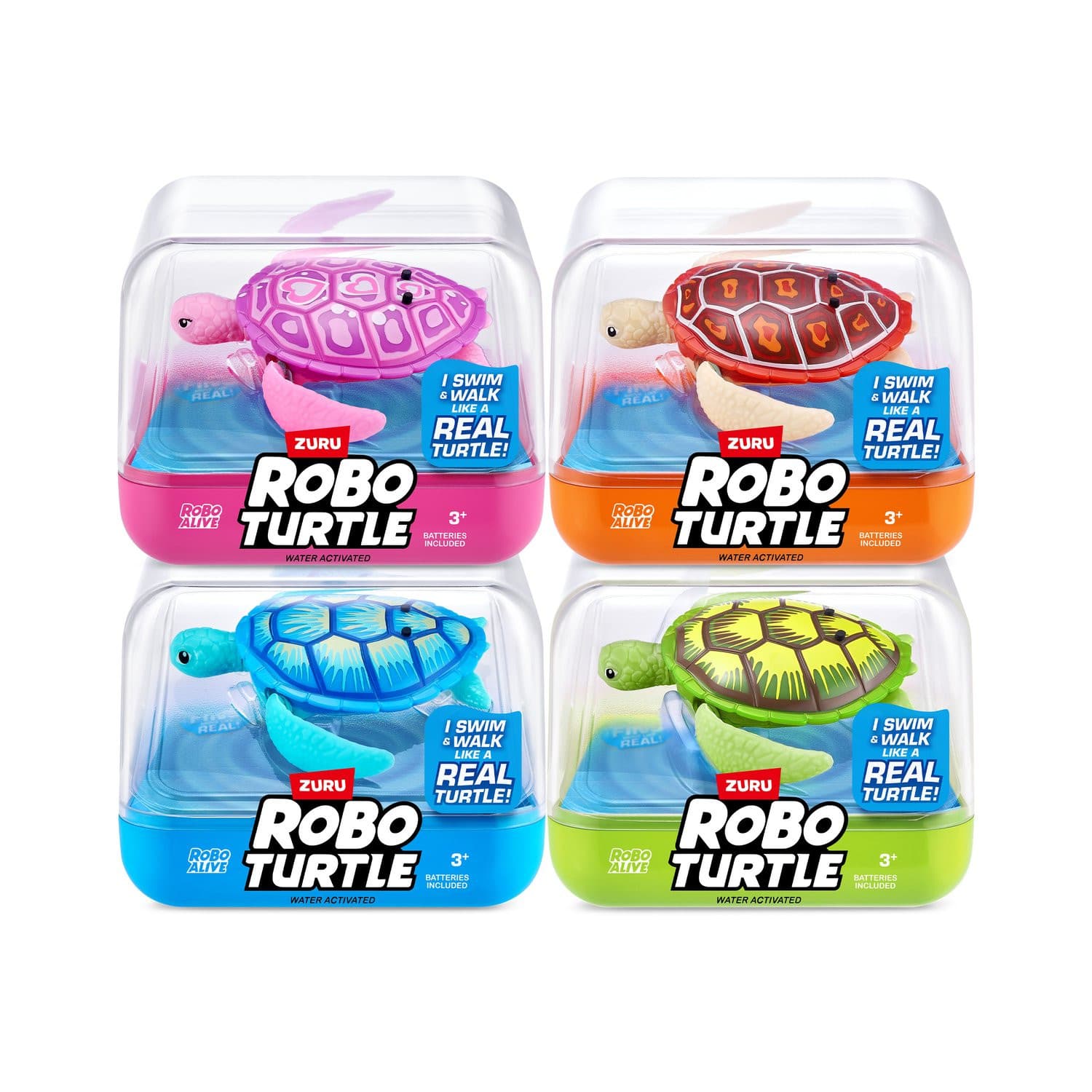 RoboAlive Robo Turtle : Färg - Grön - Robo Alive -  Leksaksaffären