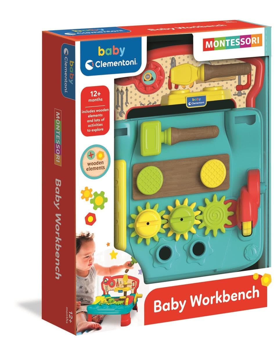 Montessori Baby Arbetsbänk - Clementoni Baby -  Leksaksaffären