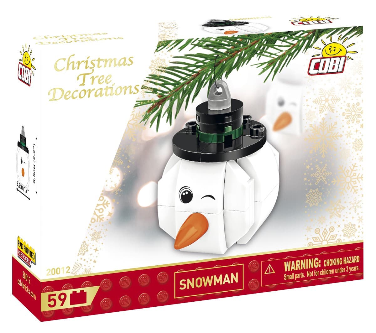 Cobi Christmas Decoration Snowman - Cobi -  Leksaksaffären