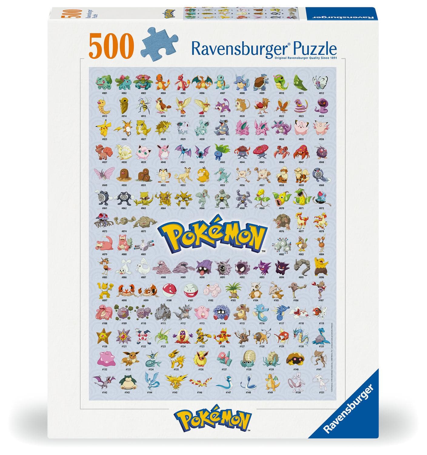 Pokemon The First 151! Pussel 500 bitar - Pokemon -  Leksaksaffären