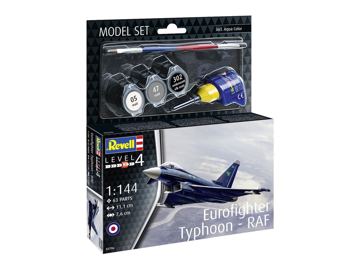 Revell Model Set Eurofighter Typhoon - RAF 1:144 - Revell -  Leksaksaffären