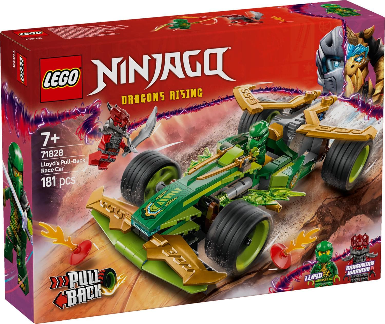 LEGO® Ninjago Lloyds pull back-racerbil 71828 - LEGO -  Leksaksaffären