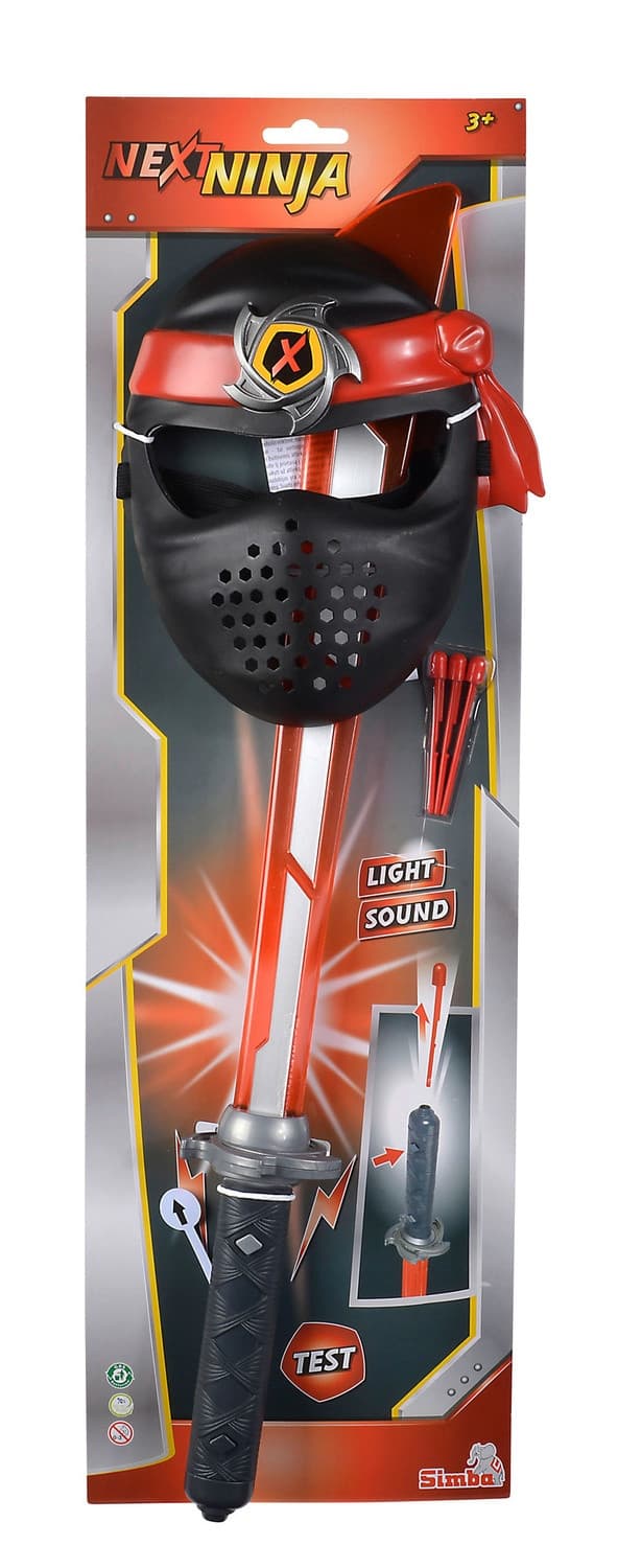 Next Ninja Mask och Svärd med ljud och ljus - Leksaksaffären -  Leksaksaffären