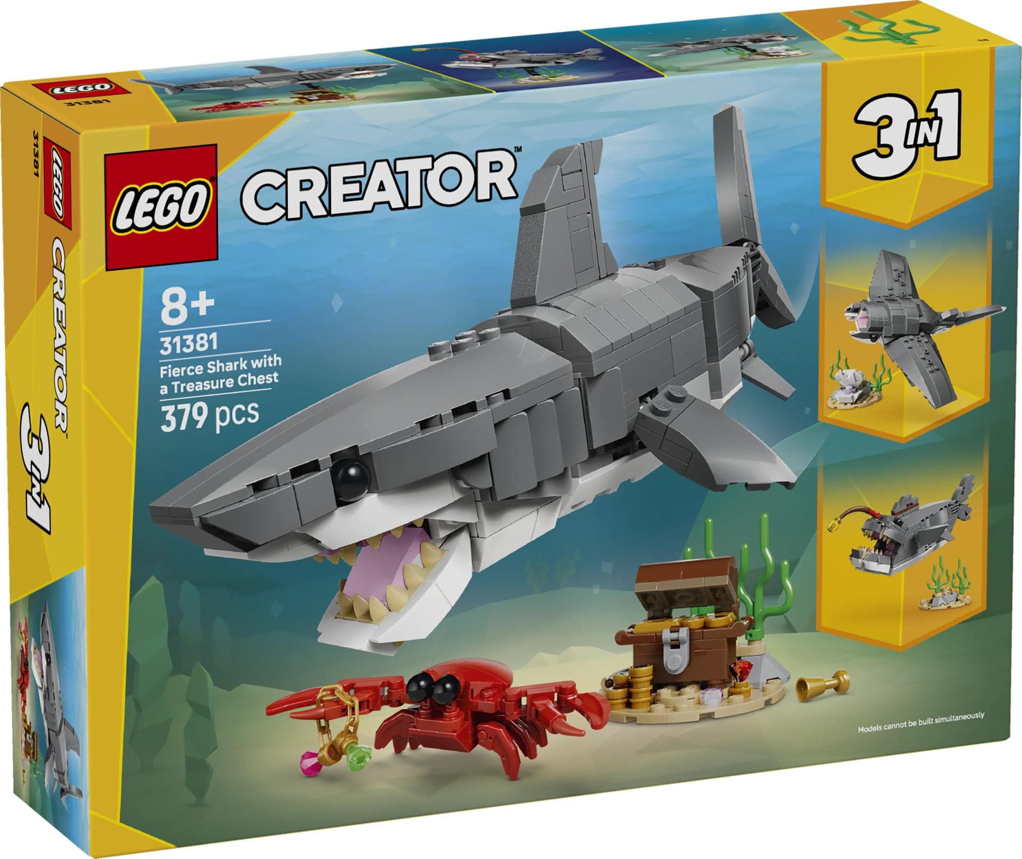 LEGO® Creator Vildsint haj med skattkista 31381 - LEGO -  Leksaksaffären