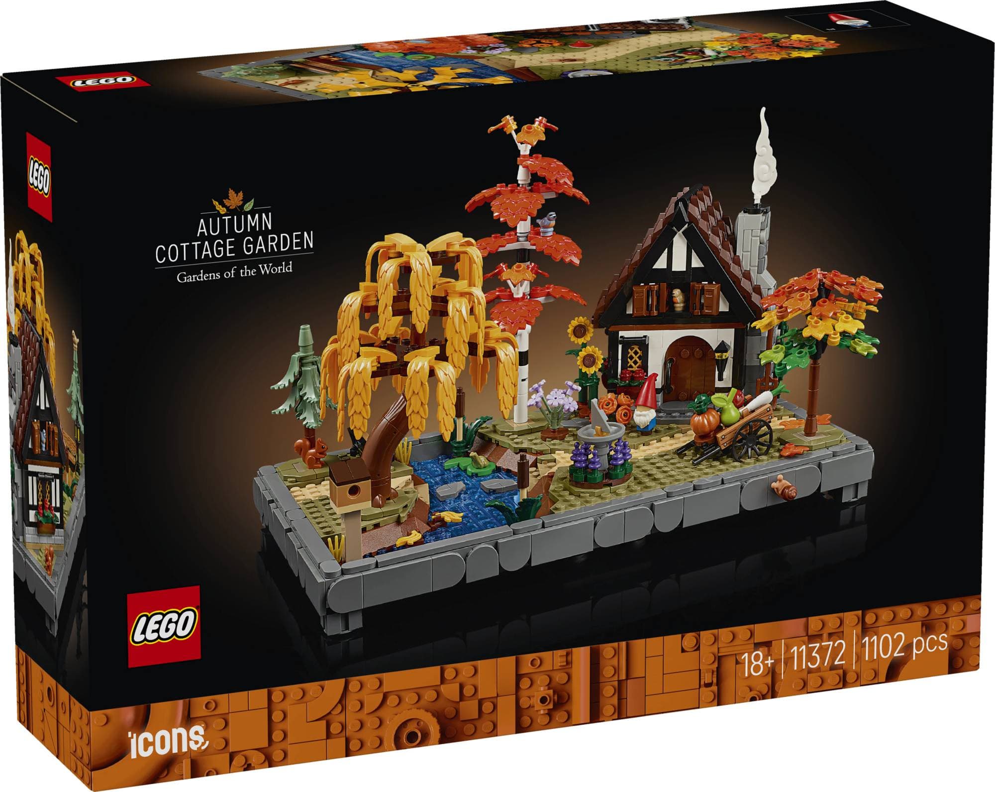 LEGO® Icons Höstig stuga och trädgård 11372 - LEGO -  Leksaksaffären