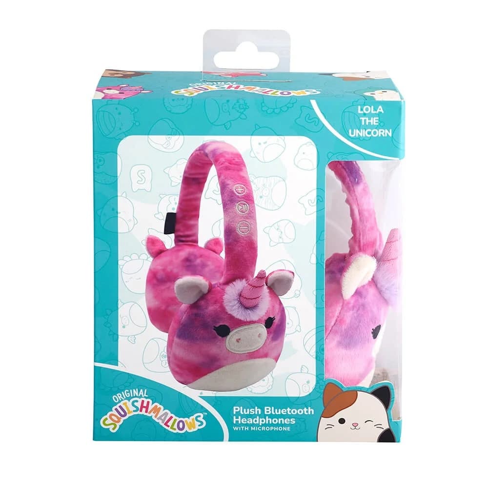 Squishmallows Hörlurar Bluetooth Lola the Unicorn - Squishmallows -  Leksaksaffären