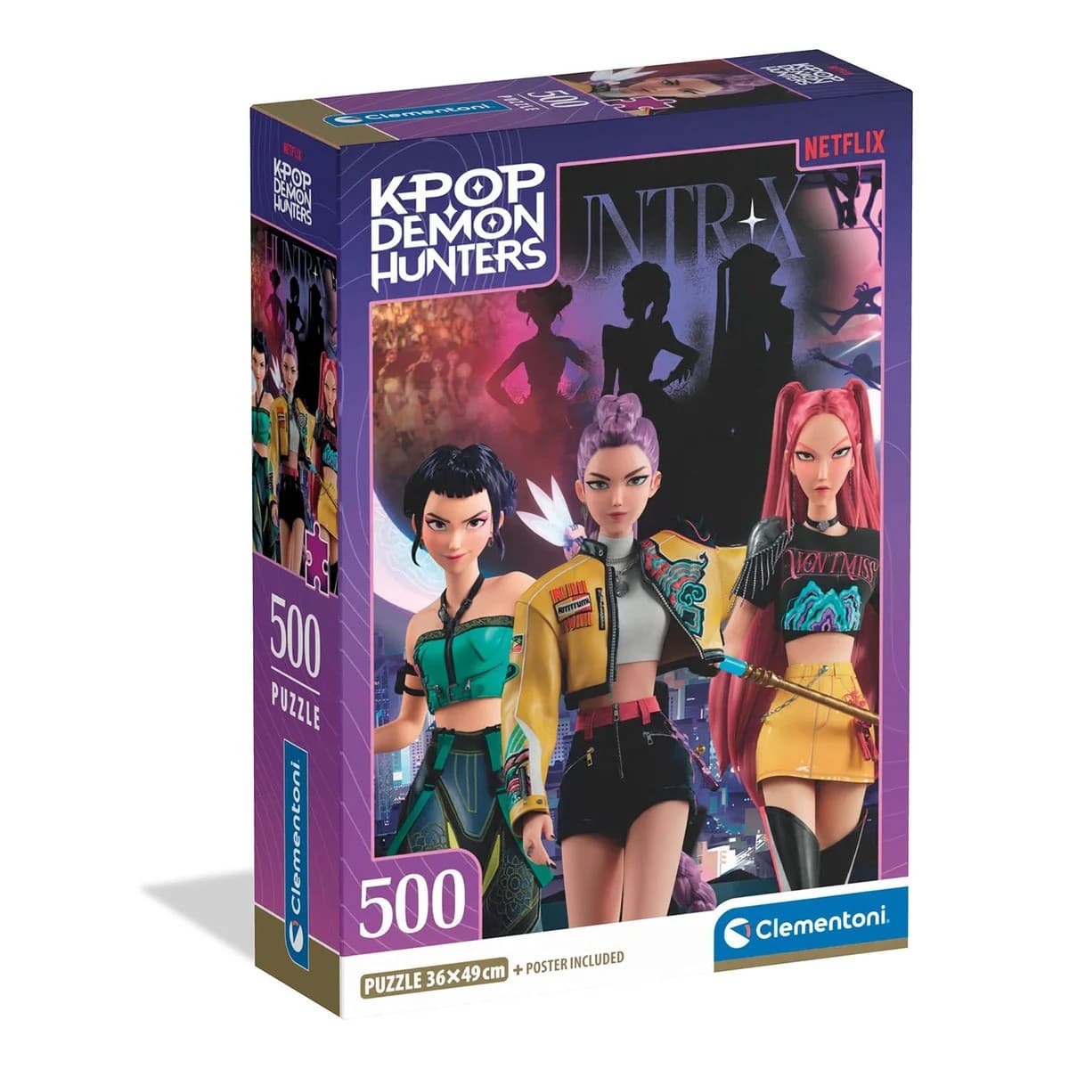 Clementoni K-pop Demon Hunters Pussel 500 bitar - K-Pop Demon Hunters -  Leksaksaffären
