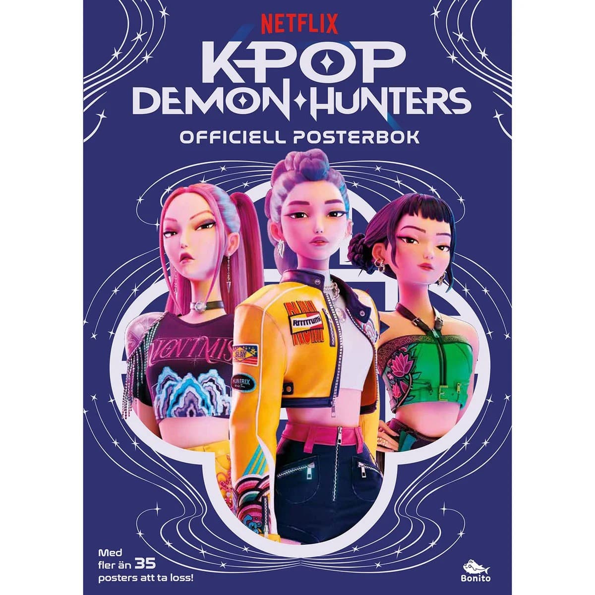 K-pop Demon Hunters Officiell Posterbok - K-Pop Demon Hunters -  Leksaksaffären