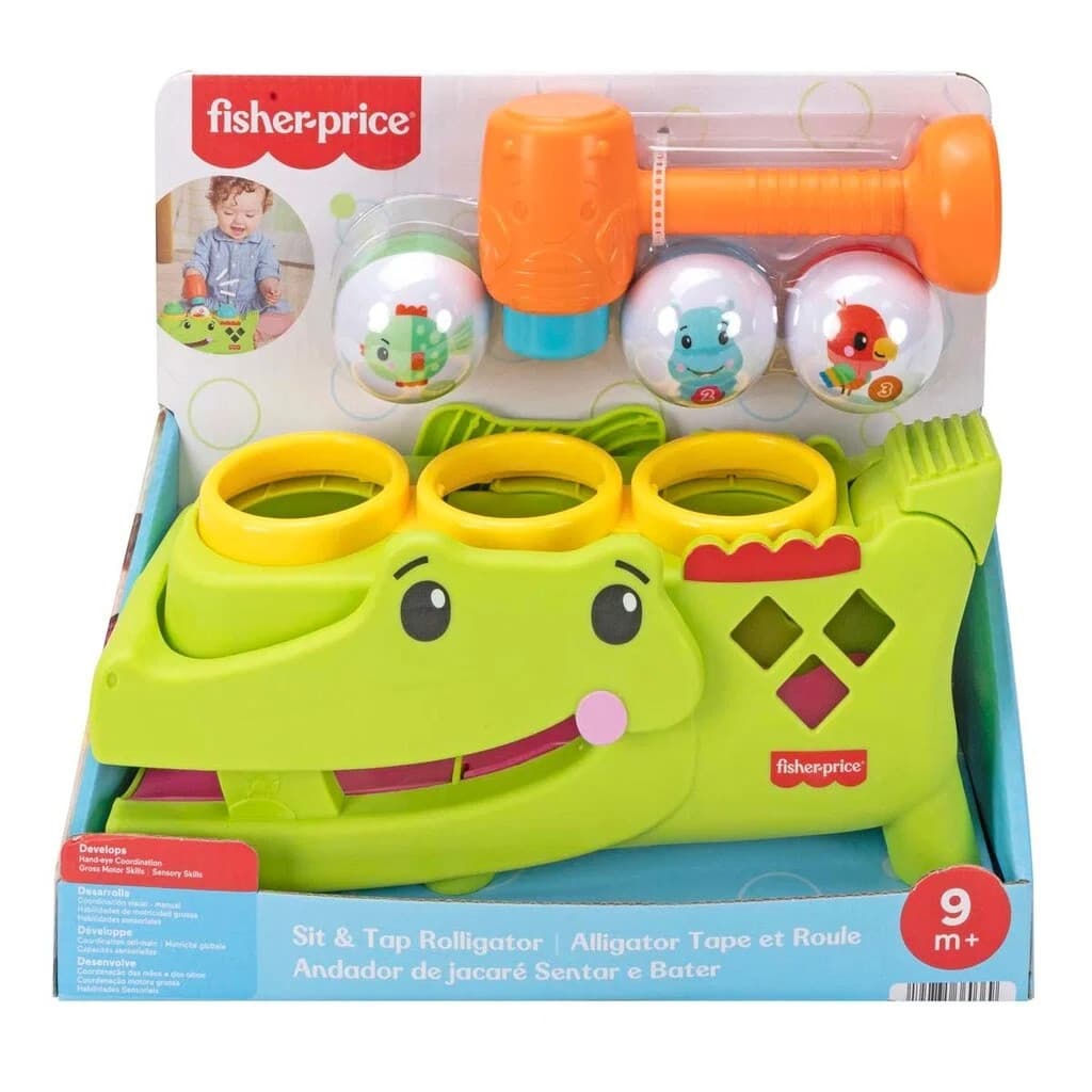 Fisher-Price Hamra & Rulla Alligator - Fisher Price -  Leksaksaffären