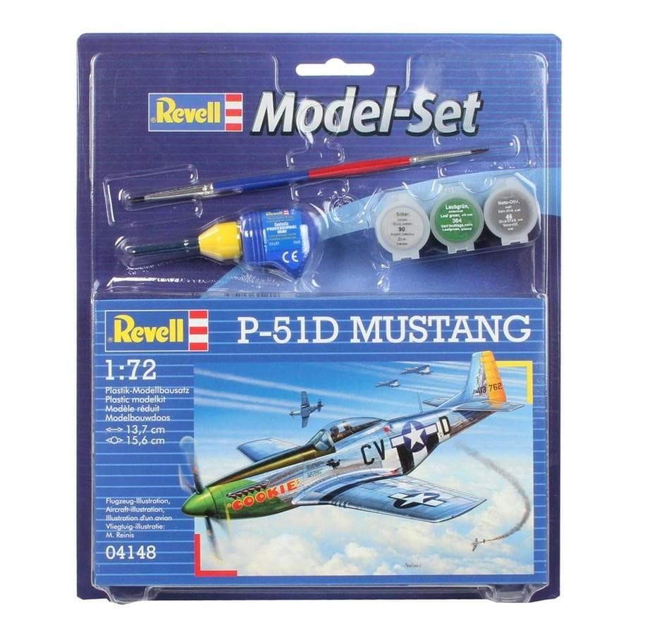 Revell Model-Set P-51D Mustang 1:72 - Revell -  Leksaksaffären