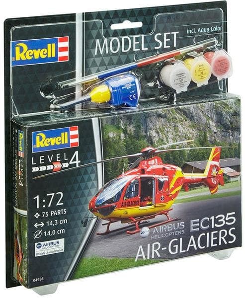 Revell Model-Set EC135 Air-Glaciers 1:72 - Revell -  Leksaksaffären