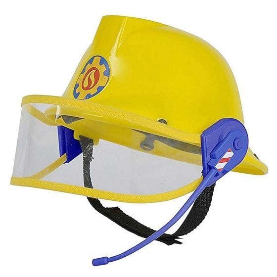 Brandman Sam Hjälm med visir och mikrofon - Fireman Sam -  Leksaksaffären